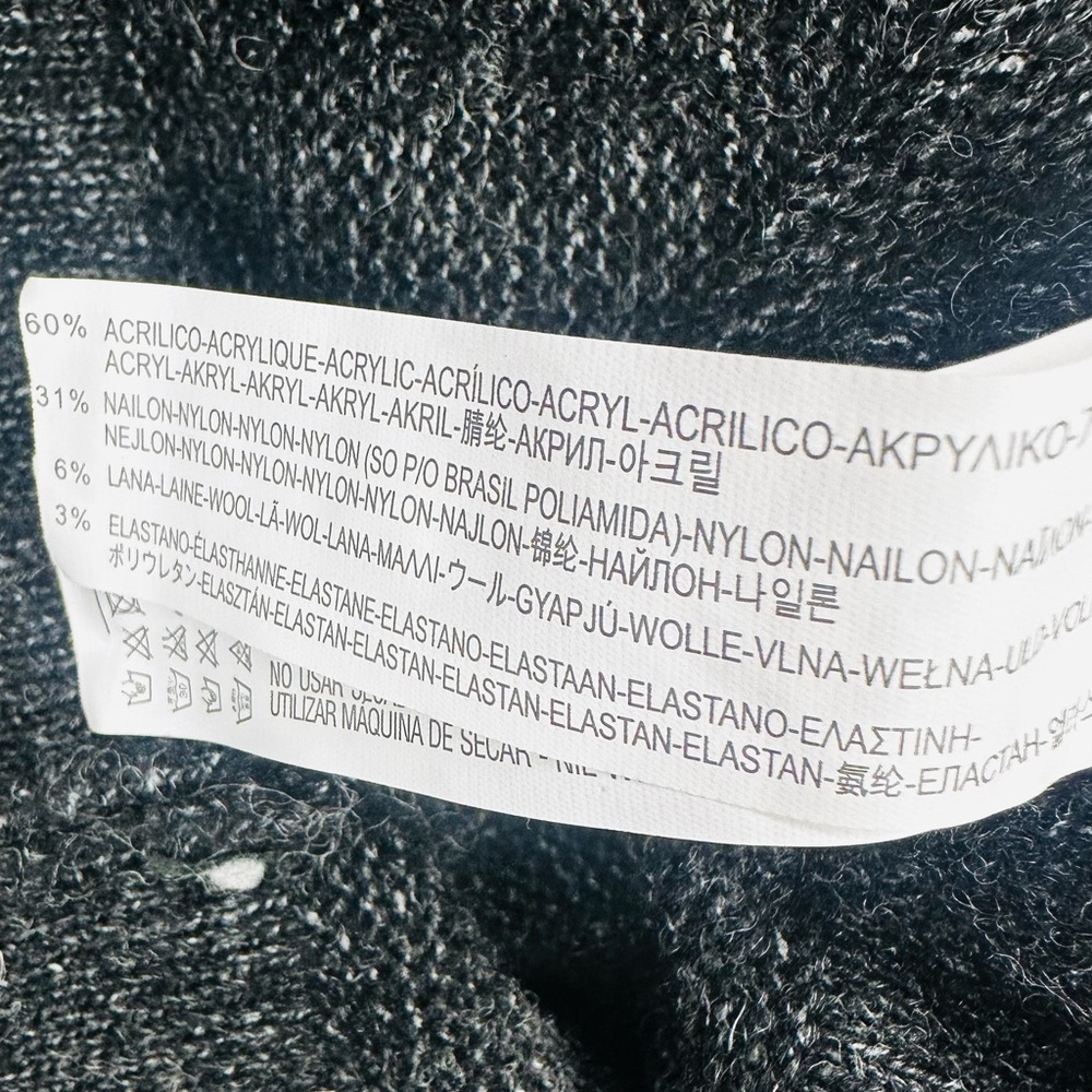 ZARA Knit Charcoal Gray Turtleneck Sweater Midi Dress | Women’s Medium - Picture 14 of 14